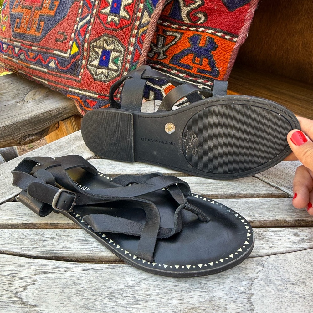 Lucky Brand Black Strappy Sandal